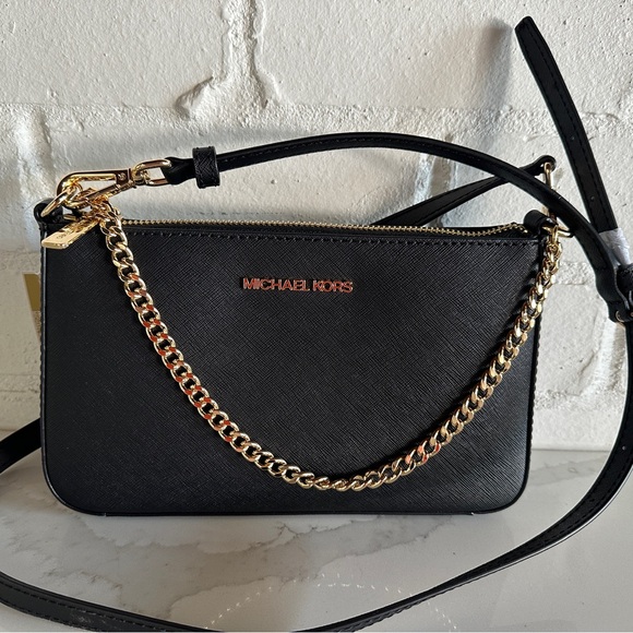 Michael Kors Black Crossbody Jet Set Travel Bag - Picture 2 of 6